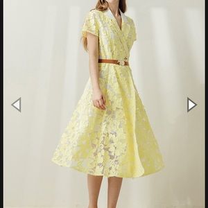 COPY - Miss Patina Yellow Midi Dress